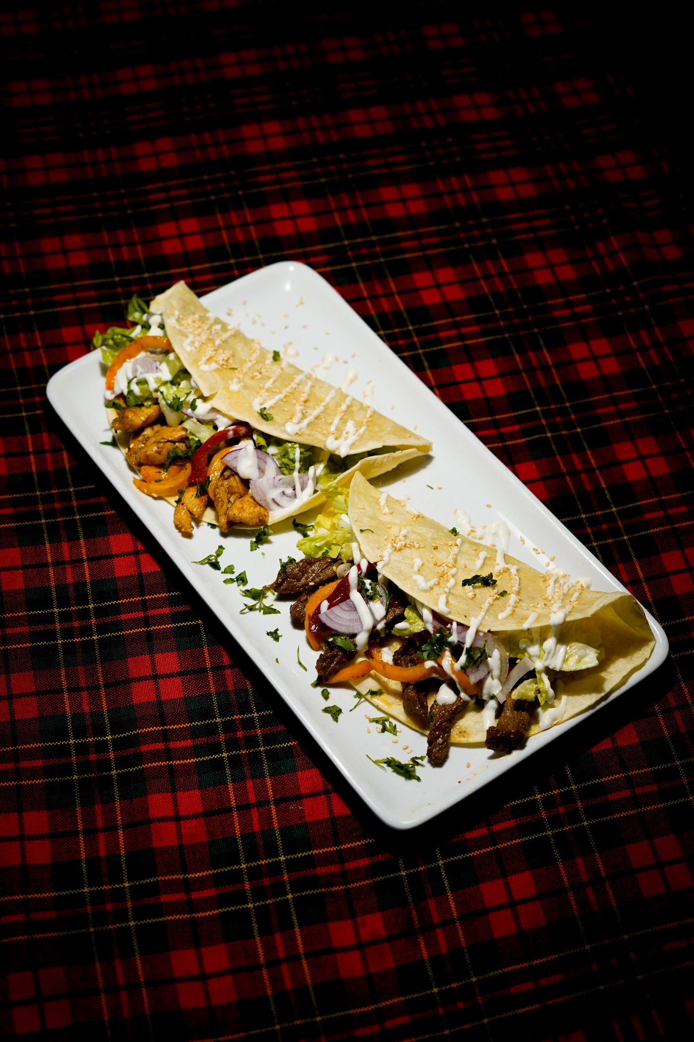 Gourmet tacos